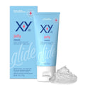 Aurenza Shop X-Y Jelly personal lubricant bottle with clear liquid, designed for smooth, wet, and comfortable intimate use.