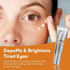 Aurenza Shop EyeGlow™ Eye Tightening Solution for facial skin, featuring a sleek container of the Eelhoe facial hair removal cream.