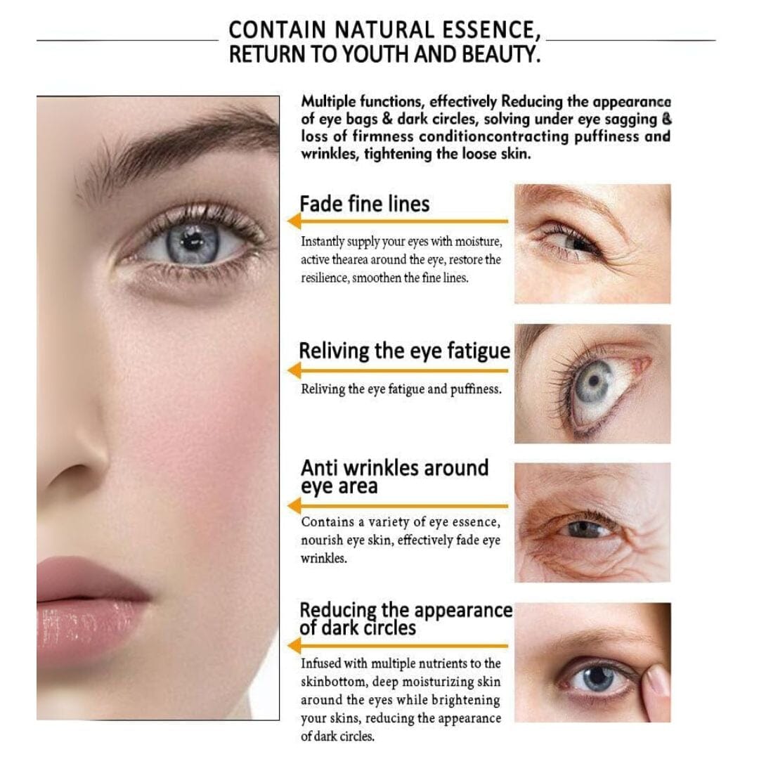 Aurenza Shop EyeGlow™ Eye Tightening Solution in a sleek container, designed for facial skin tightening and rejuvenation.
