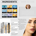 Aurenza EyeGlow™ Eye Tightening Solution in a sleek container, designed to improve skin firmness around the eyes.
