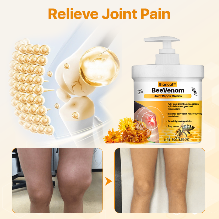 English Biancat® Joint Comfort Cream by Aurenza Shop, smooth cream in a jar for joint relief and comfort.