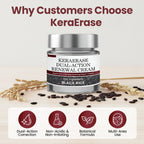 Two jars of Aurenza Shop KeraErase Dual-Action Renewal Cream with English labeling, showcasing creamy skincare formula.