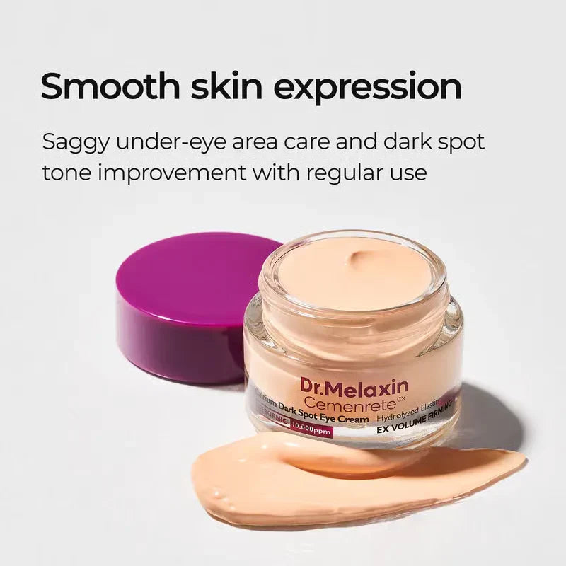Aurenza Shop Cementrete Calcium Dark Spot Eye Cream for dark circles, anti-aging, sagging, and improved skin elasticity.
