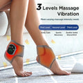 Aurenza Shop gray electric foot heat massager with hot compress, vibration therapy, breathable material, for feet and ankle relief.
