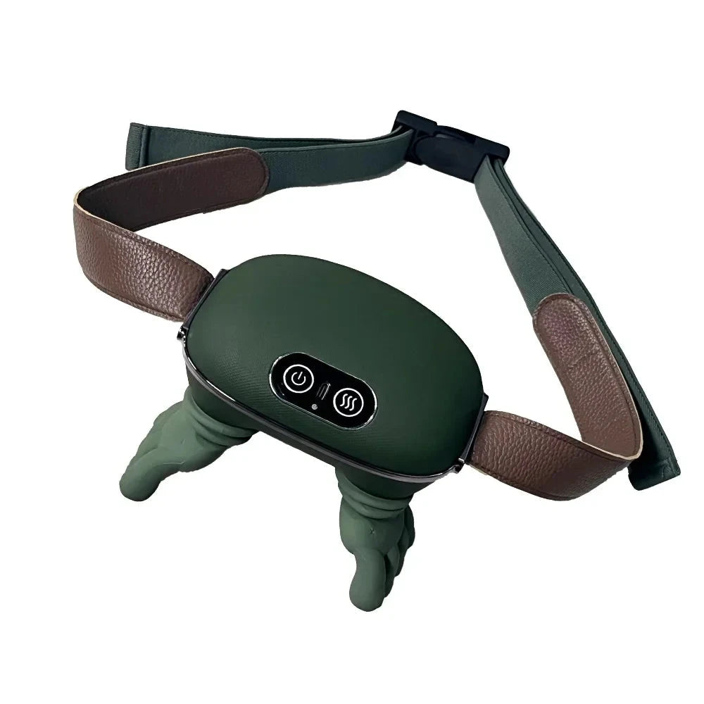 Aurenza Shop wireless neck and shoulder massager with deep kneading therapy, shown in green, designed for muscle relief and relaxation.