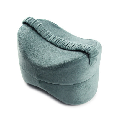 Grey Align & Ease Leg Pillow by Aurenza Shop, showing contoured foam support for comfortable leg alignment and relaxation.