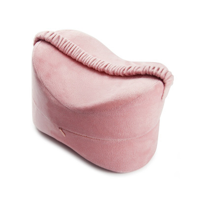 Gray Align & Ease Leg Pillow by Aurenza Shop, soft cushion designed for leg support and comfort during sleep.