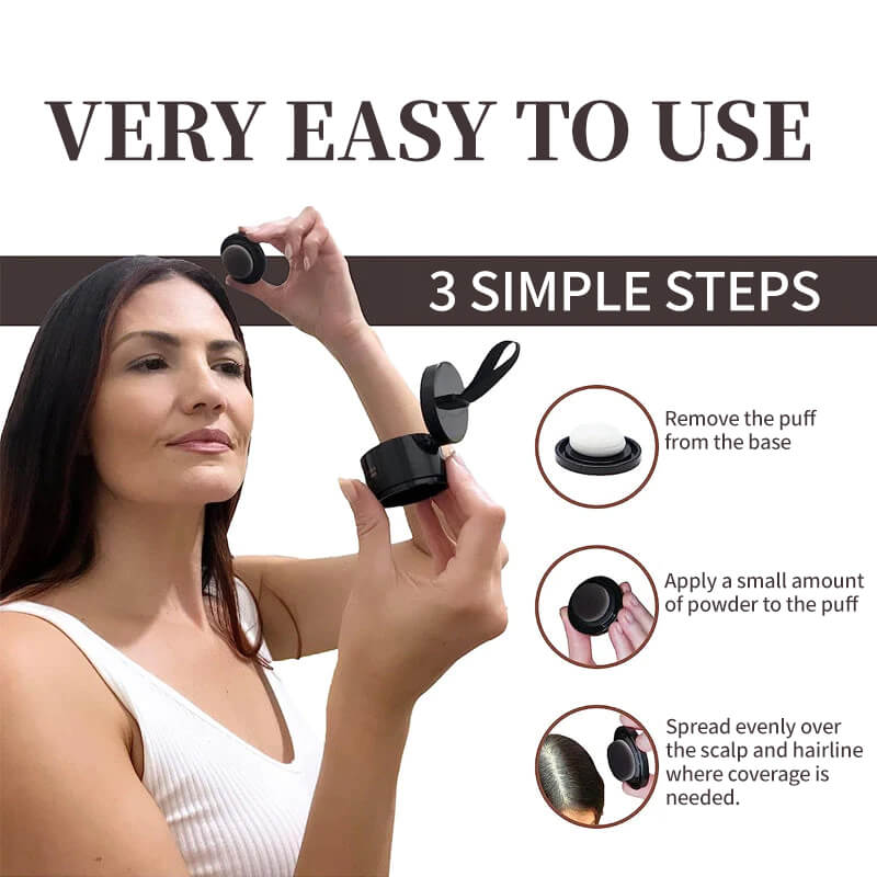 Aurenza Shop Kahuna Magic Root Cover Up in brown, a health and beauty product for seamless hair root concealment.