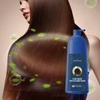 Aurenza Shop plant-based hair coloring cream in natural black, showcasing a tube of eco-friendly hair dye for healthy hair.