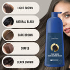 Aurenza Shop plant-based hair coloring cream in natural black, showcasing the creamy texture and packaging for healthy hair.