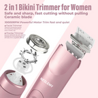 Aurenza Shop Kahuna SilkTrim IPX7 epilator in pink, a portable beauty device for hair removal and skin smoothing.
