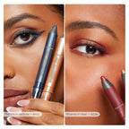 Aurenza Shop Shadow Liner 2-in-1 Eyeliner and Eyeshadow sticks in black and brown, displayed in a sleek, compact design.