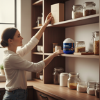 Plant-based indoor mouse repellent gel by Aurenza Shop, shown in a container suitable for houseware and kitchen use.