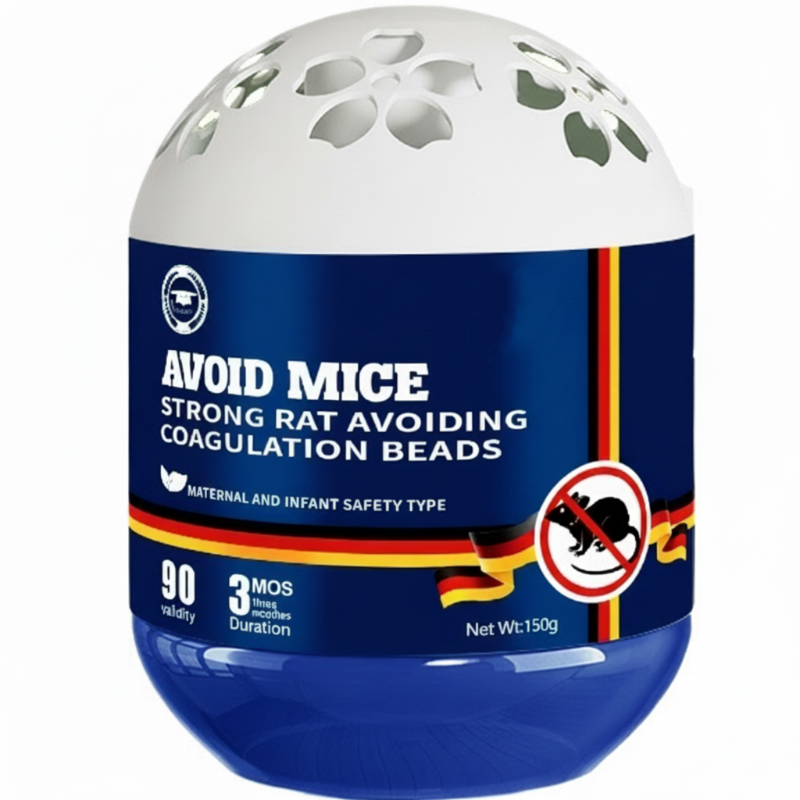 Plant-based indoor mouse repellent gel in a container, designed to keep mice away, part of Aurenza Shop's houseware and kitchen range.