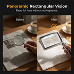 Gray folding handheld magnifying glass with built-in light for reading, designed for houseware and kitchen use by Aurenza Shop