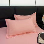 Pink Aurenza Shop ice cooling pillowcase showing smooth, skin-friendly fabric perfect for a refreshing, breathable sleep experience.