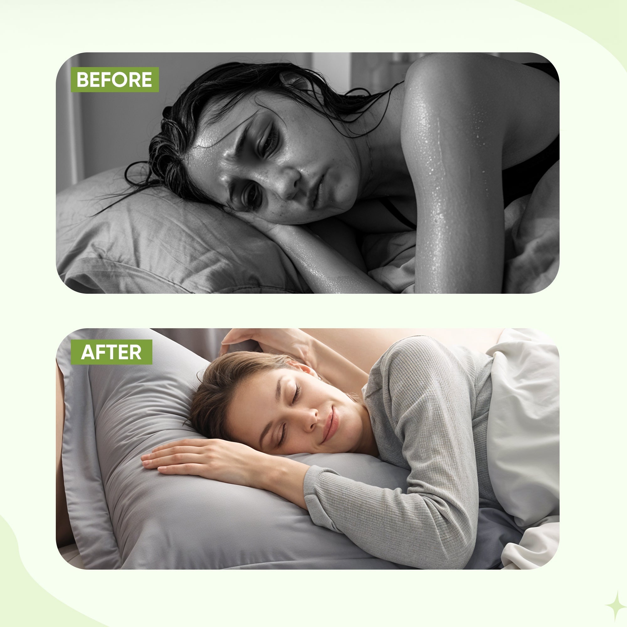 Pink ice cooling pillowcase by Aurenza Shop, skin-friendly and machine washable, shown on a bed with a soft, smooth surface.