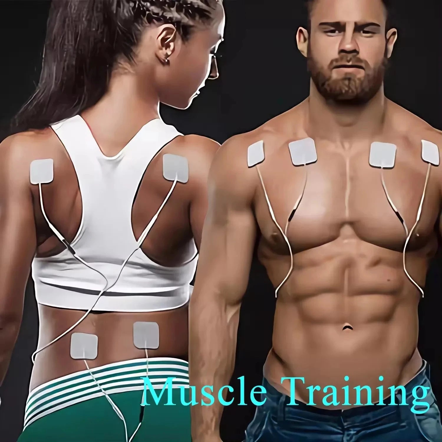 Aurenza 4-in-1 Electric Muscle Stimulator with multiple electrodes, interferential, high-frequency physiotherapy device, and TENS pulse therapy