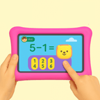 Sky blue TinyBuddy Pro 3 kids educational tablet by Aurenza Shop, featuring colorful icons and a child-friendly interface.