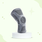 Gray Aurenza Shop compression knee sleeve providing all-day knee support and maximum comfort for knee pain relief.
