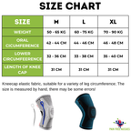 Grey Aurenza Shop compression knee sleeve providing all-day knee support and maximum comfort for knee pain relief.