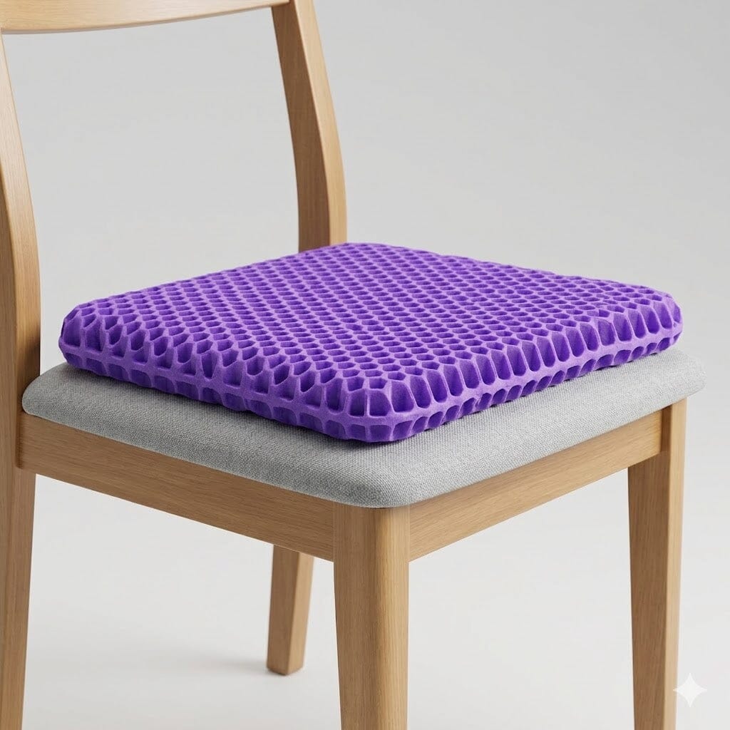 Aurenza Shop Lift & Align™ Gel Seat showing a comfortable, contoured gel seat for improved posture and support.