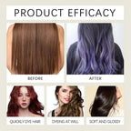 Aurenza Shop 5 colors hair dye shampoo for men and women, moisturizing and repairing black hair with a cream formula.