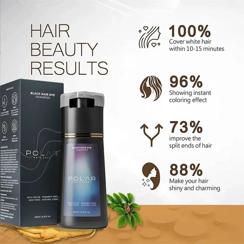 Aurenza Shop light brown and black hair dye shampoo in a cream formula, moisturizing and repairing for men and women.