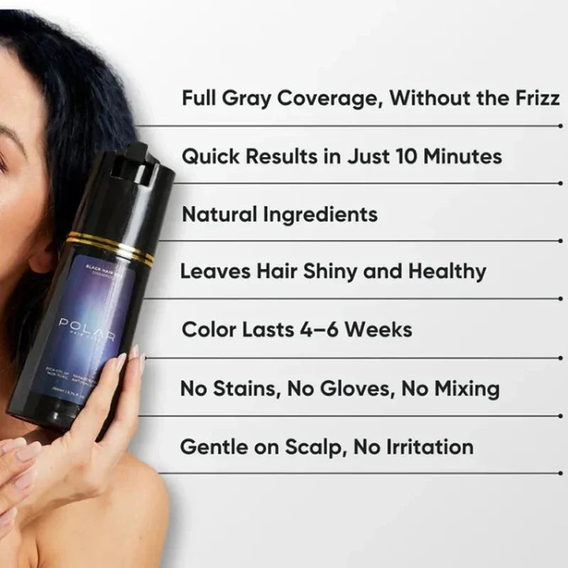Aurenza Shop light brown and other color hair dye shampoo for men and women, moisturizing, repairing, and quick color transformation.