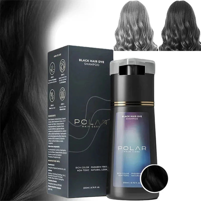 Aurenza Shop 5 colors hair dye shampoo for men and women, black hair color dye, moisturizing and repairing cream.