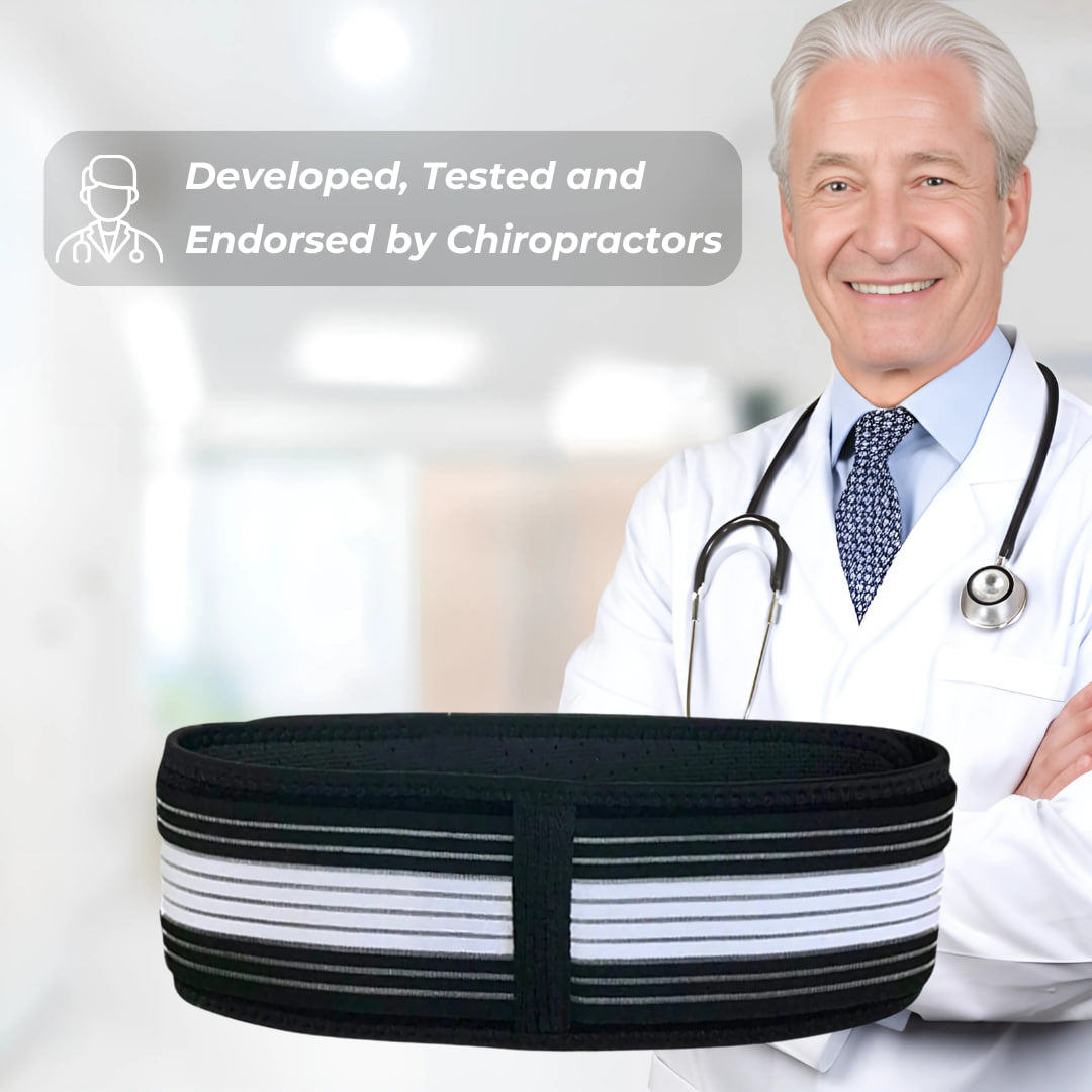 Aurenza Shop cervical relief belt wrapped around the neck, adjustable for size 30-42 cm, designed for cervical support and relief