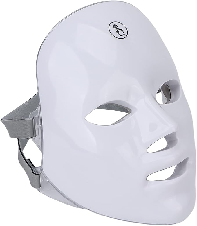 Aurenza Shop Kahuna Red Therapy Facial Mask massager with red LED light for facial skin rejuvenation and relaxation.