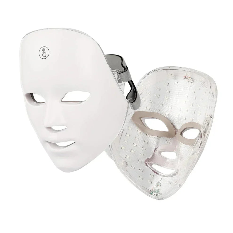 Aurenza Shop Kahuna Red Therapy Facial Mask massager with red LED lights for skin rejuvenation and facial therapy.