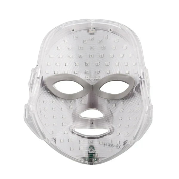 Aurenza Shop Kahuna Red Therapy Facial Mask massager in vibrant red, designed for soothing facial therapy and skin rejuvenation.