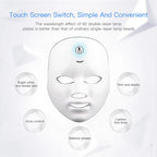 Aurenza Shop Kahuna Red Therapy Facial Mask massager with red LED lights for skin rejuvenation and relaxation.