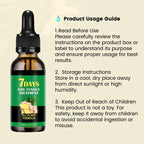 Aurenza Shop Ginger Nail Rescue Oil bottle with natural herbs, designed to nourish and restore damaged nails.