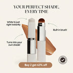 Aurenza Shop Color Changing Foundation Stick with natural skin tone shade, creamy texture, and sleek packaging visible in the image.