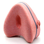 Navy Aurenza Shop alignment pillow with ergonomic design for neck and back support, soft fabric cover, and plush filling.