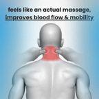 Aurenza Therava 3-in-1 Neck Massager showing its ergonomic design and multiple massage nodes for neck relief.