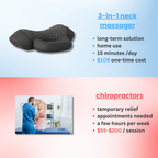 Therava™ 3-in-1 neck massager by Aurenza Shop, showing the versatile device designed for relaxing neck massage.