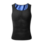 Men's SlimZ Gynecomastia Compression Tank Top by Aurenza Shop, black, form-fitting design for chest support and a sleek look.