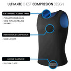Men's SlimZ Gynecomastia Compression Tank Top by Aurenza Shop, featuring a snug fit and supportive design for chest shaping.