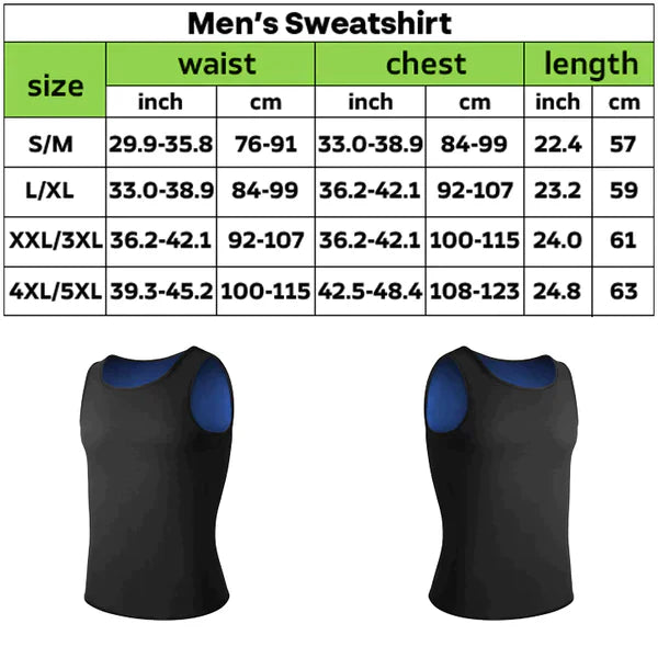 Aurenza Shop MenSlimZ Gynecomastia Compression Tank Top in black, snug fit, designed to provide chest compression for men.