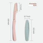 Pack of 3 Aurenza Shop eyebrow and face razors with precision blades for gentle hair removal and grooming.