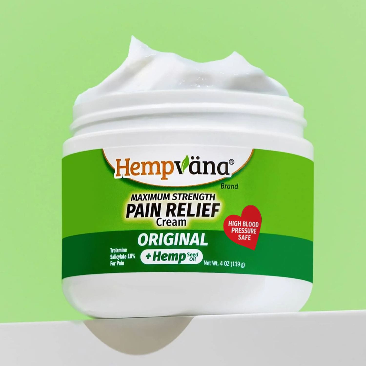 Aurenza Shop pain relief cream tube with label, designed to soothe muscle and joint pain, displayed on a neutral background.