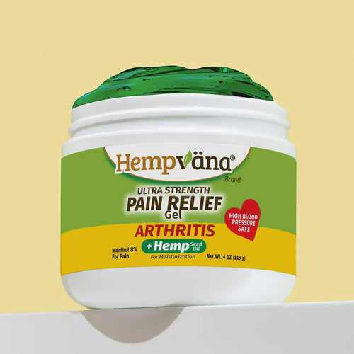 Aurenza Shop arthritis pain relief gel tube showing label and applicator for soothing joint and muscle pain.