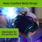 Green Aurenza Shop pain relief gloves for hand support and comfort, shown in size S with a soft, flexible design.