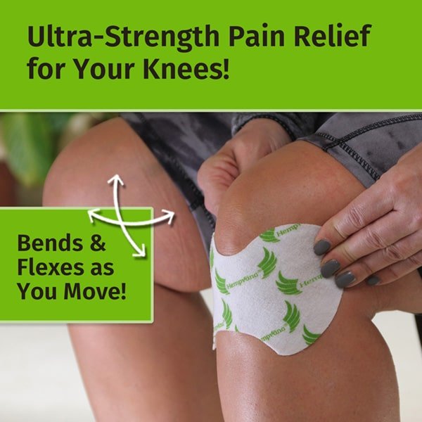 Knee Bird Pain Relief Patches by Aurenza Shop, three adhesive patches designed to soothe knee pain and discomfort.