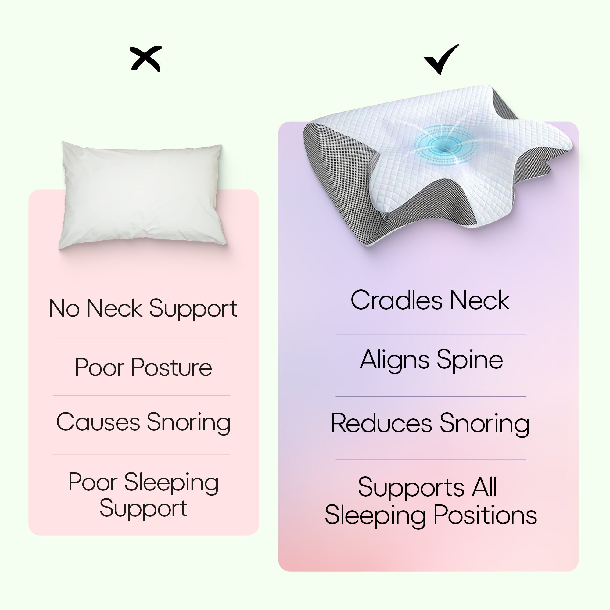 Gray butterfly-shaped memory foam neck pillow with armrests, ideal for side and back sleepers, designed for added comfort and support.