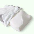Grey pillowcase for butterfly-shaped memory foam neck pillow by Aurenza Shop, designed for comfort and support.